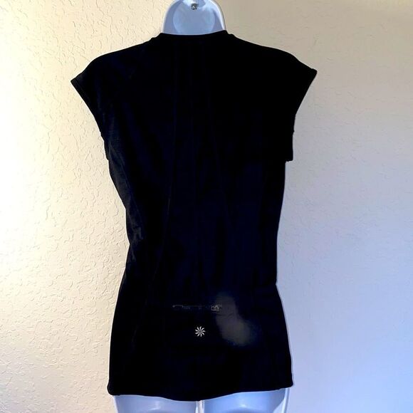 Athleta Black Sleeveless Quarter Zip Athletic Top - Picture 3 of 9